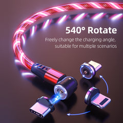 540° Rotate Luminous Magnetic Charging Cable