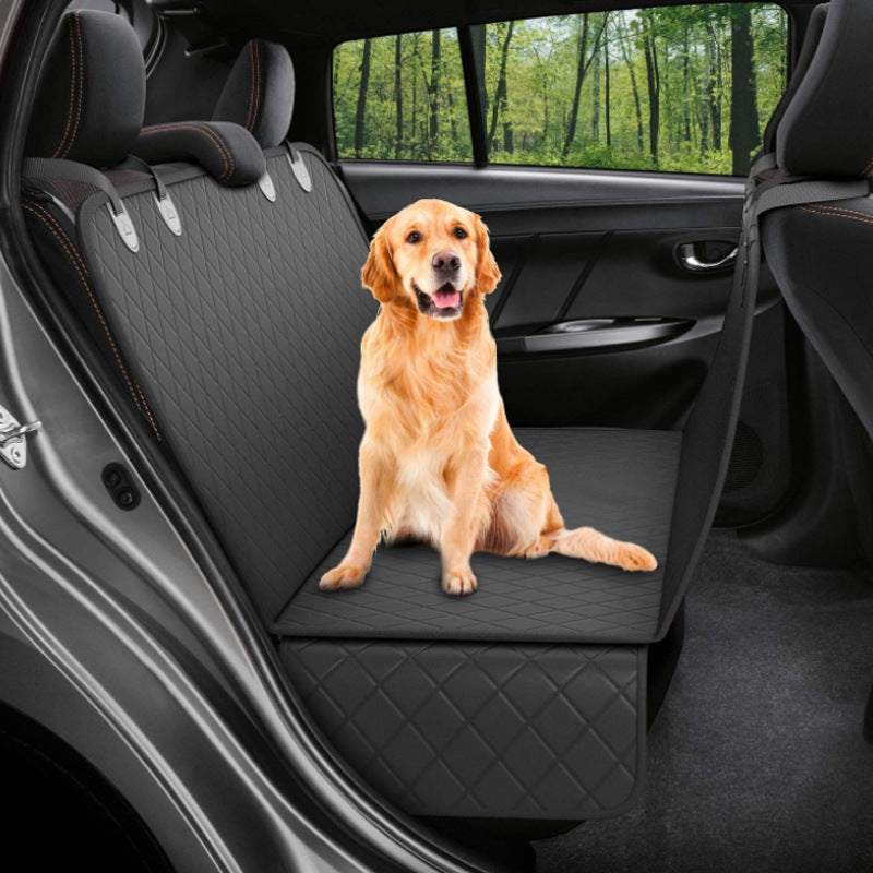 Dog Car Seat Cover with Mesh View & Safety Protector