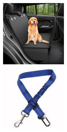 Dog Car Seat Cover with Mesh View & Safety Protector