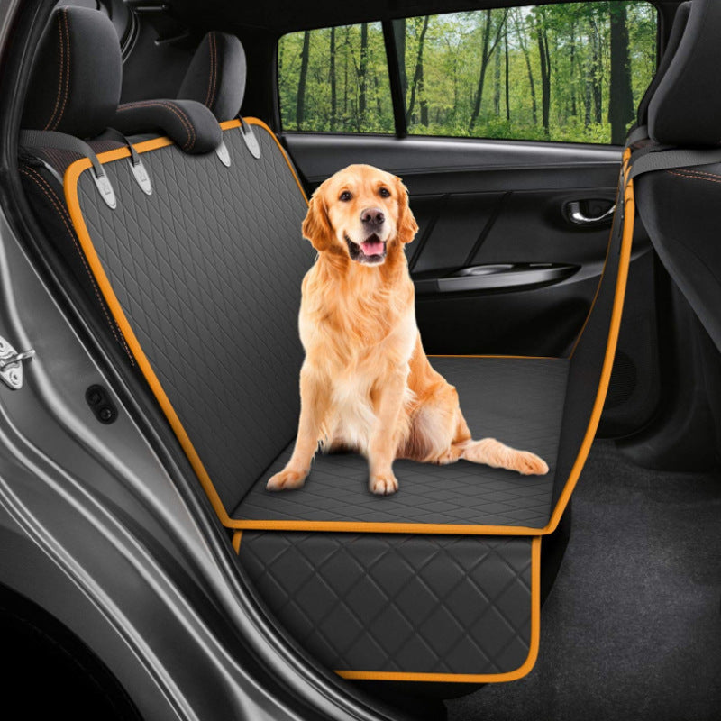 Dog Car Seat Cover with Mesh View & Safety Protector