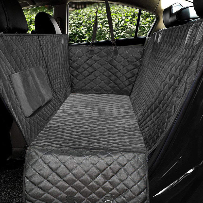 Dog Car Seat Cover with Mesh View & Safety Protector