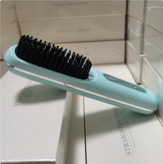 "2-in-1 Hair Straightener Brush"