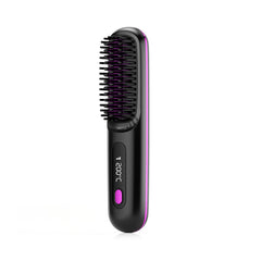 "2-in-1 Hair Straightener Brush"